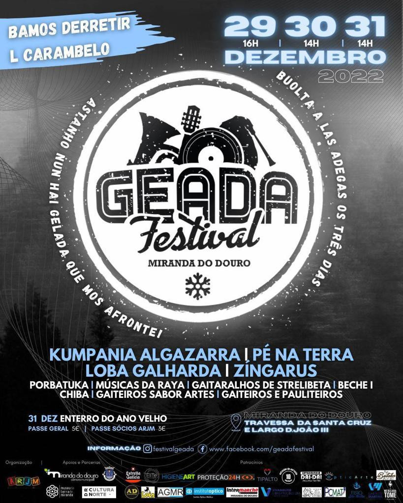 Festival Geada volta a Miranda do Douro de 29 a 31 de dezembro